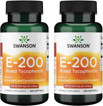Swanson Vitamina E Mezcla de Tocoferoles 200 – Funcionamiento normal del sistema inmunitario: Apoya la actividad – Image 6