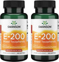 Swanson Vitamin E Mixed Tocopherols 200 Iu (134 Milligrams) 250 Sgels (2 Pack)