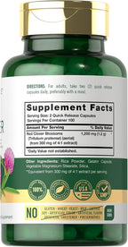 Carlyle Trébol Rojo Cápsulas | 200 Cápsulas | Extracto de Flor de Trifolium Pratense | No OGM, Sin Gluten