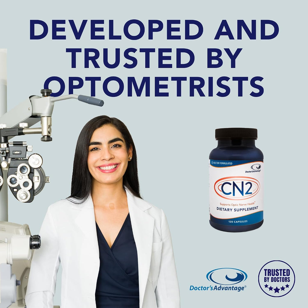 Doctor's Advantage CN2 Suplemento - 120 Cápsulas, 30 Días | Ginkgo Biloba+ y Taurina con Antioxidantes para el Flujo Sanguíneo Ocular y Presión Ocular Saludable