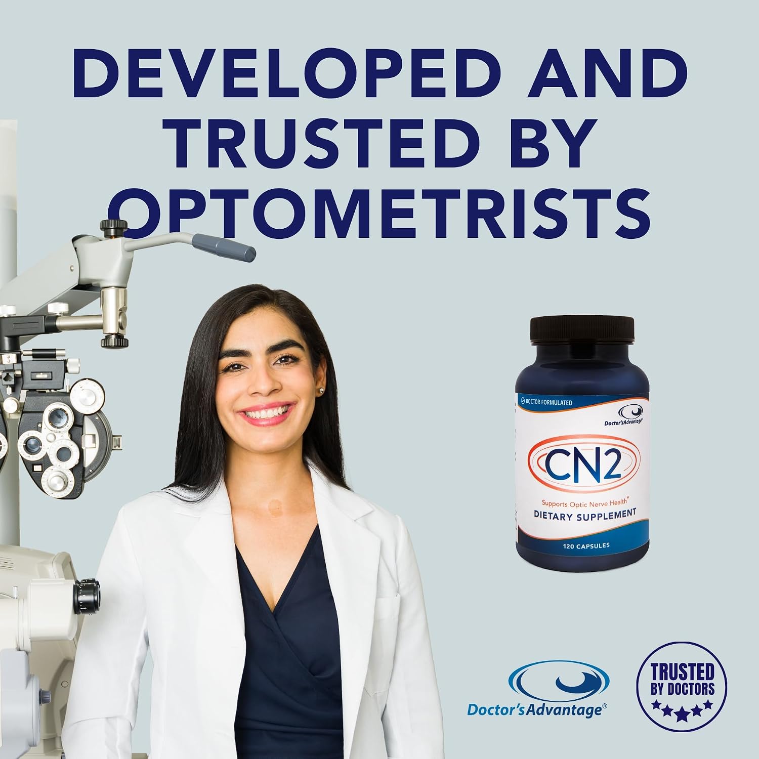 Doctor's Advantage CN2 Suplemento - 120 Cápsulas, 30 Días | Ginkgo Biloba+ y Taurina con Antioxidantes para el Flujo Sanguíneo Ocular y Presión Ocular Saludable