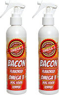 Bacon Spray 2 Botellas – Sabor Natural con Omega 3 para Perros