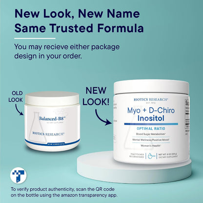 Biotics Research Balanced B8 Powder - Inositol 40:1 (Myo-Inositol y D-Chiro-Inositol) - 227 g – Image 4