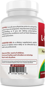 Best Naturals L-Citrulline 2000 mg por dosis - Sin OMG - Sin Gluten - 120 Comprimidos (Pack de 3)