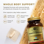 Solgar One Daily Women's Multi 50+ – Multivitamínico Completo para Mayores de 50, 60 Cápsulas Veganas