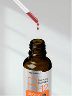 Horbaach Vitamina B12 5000 mcg Sublingual | Gotas Líquidas con Metilcobalamina y Cianocobalamina | Sabor Berry | Sin Gluten y No-GMO
