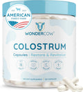 WONDERCOW Cápsulas de Calostro Bovino para la Salud Digestiva e Inmunitaria | Calostro Bovino Puro Natural IgG, Sin Sabor, 30 Dosis