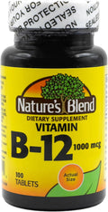 Nature's Blend Vitamina B12 1000 mcg, 100 Comprimidos