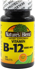 Nature's Blend Vitamina B12 1000 mcg, 100 Comprimidos