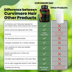 CURVIMORE Crecimiento Capilar - 60 Comprimidos con Biotina, Keratina y Colágeno