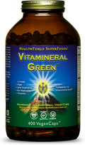HEALTHFORCE SUPERFOODS Vitamineral Green - Suplemento de Superalimentos Verdes - 400 Cápsulas