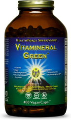 HEALTHFORCE SUPERFOODS Vitamineral Green - Suplemento de Superalimentos Verdes - 400 Cápsulas