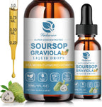 Lukaree Soursop Graviola Extracto Líquido con Sea Moss - 2 Pack, 30 ml cada uno