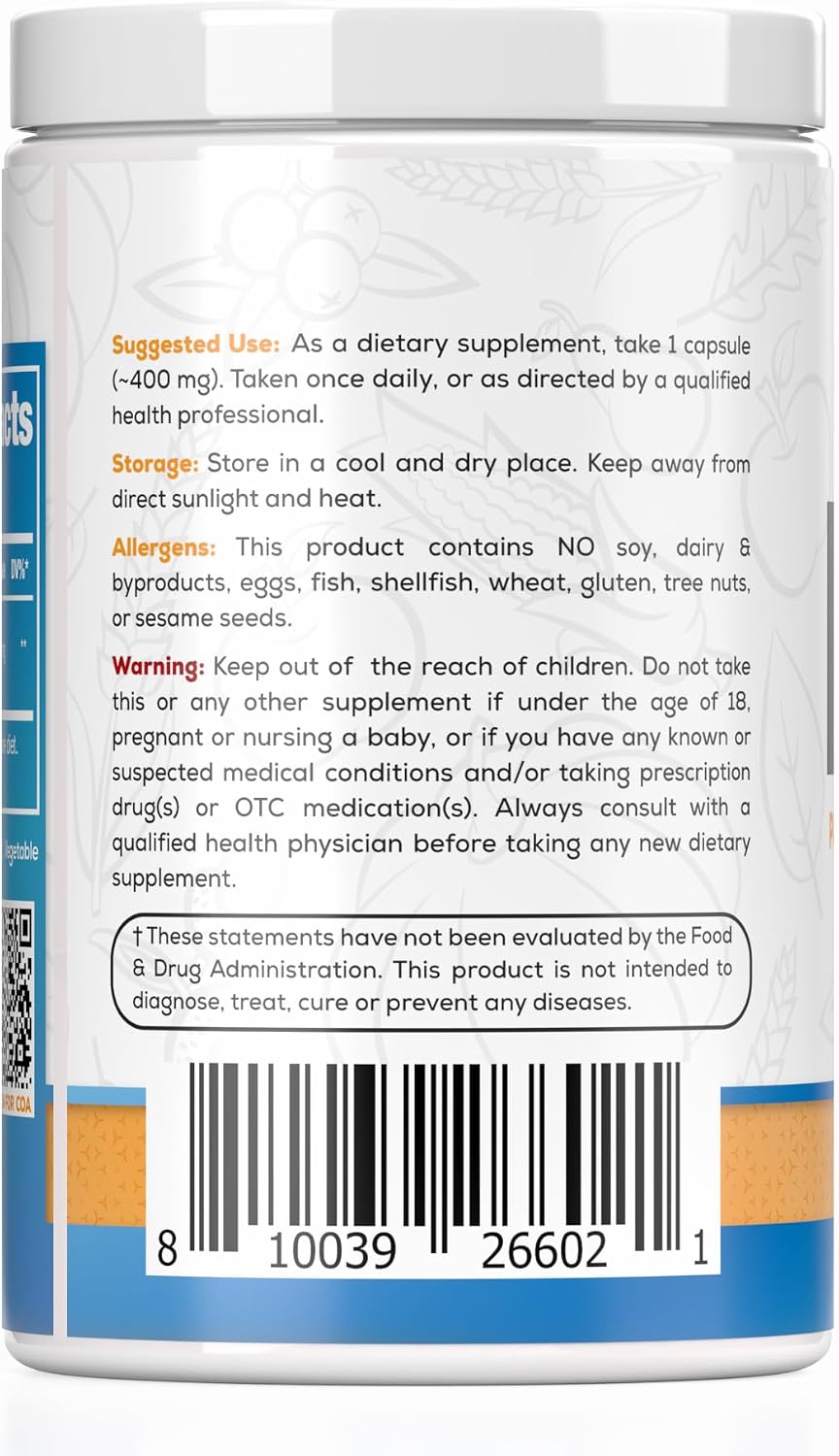 HARVEST NATURALS Palmitoiletanolamida (PEA) 400mg - 400 Cápsulas