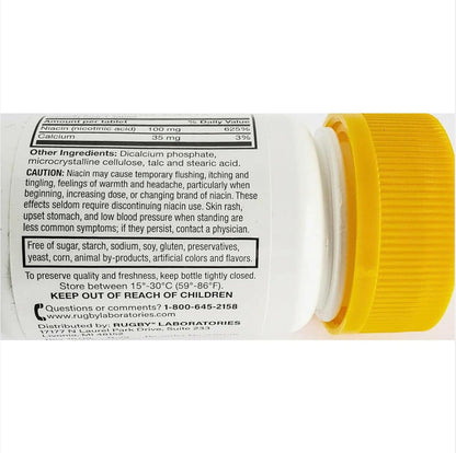 Niacina 100mg - Vitamina B3, 100 Comprimidos – La niacina contribuye a la función psicológica normal. – Image 3