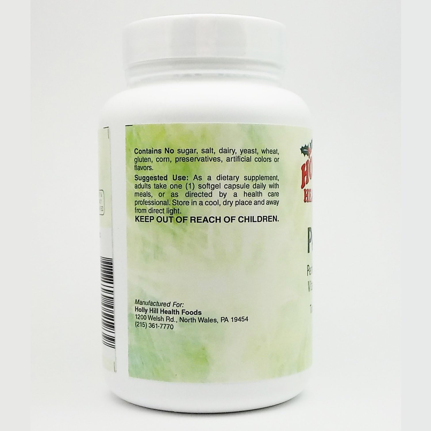 Holly Hill Health Foods, Perfect E Compound, 60 Cápsulas Blandas