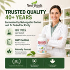 NEW ROOTS HERBAL Quercetin con Bromelina y Rutina - 90 Cápsulas Veganas