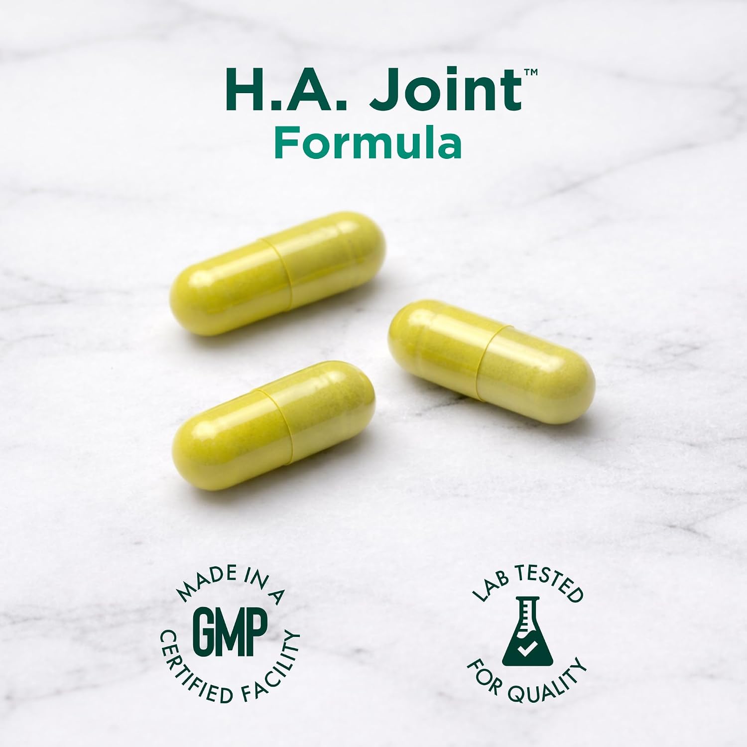 Purity Products HA Joint Formula: Hyaluronic Acid, Multi-Collagen, and 5-Loxin for Joints and Skin - 90 Capsules