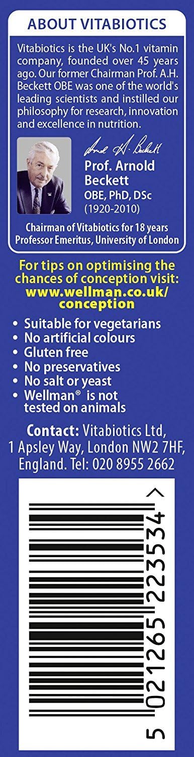 Vitabiotics Wellman Conception 30 Comprimidos