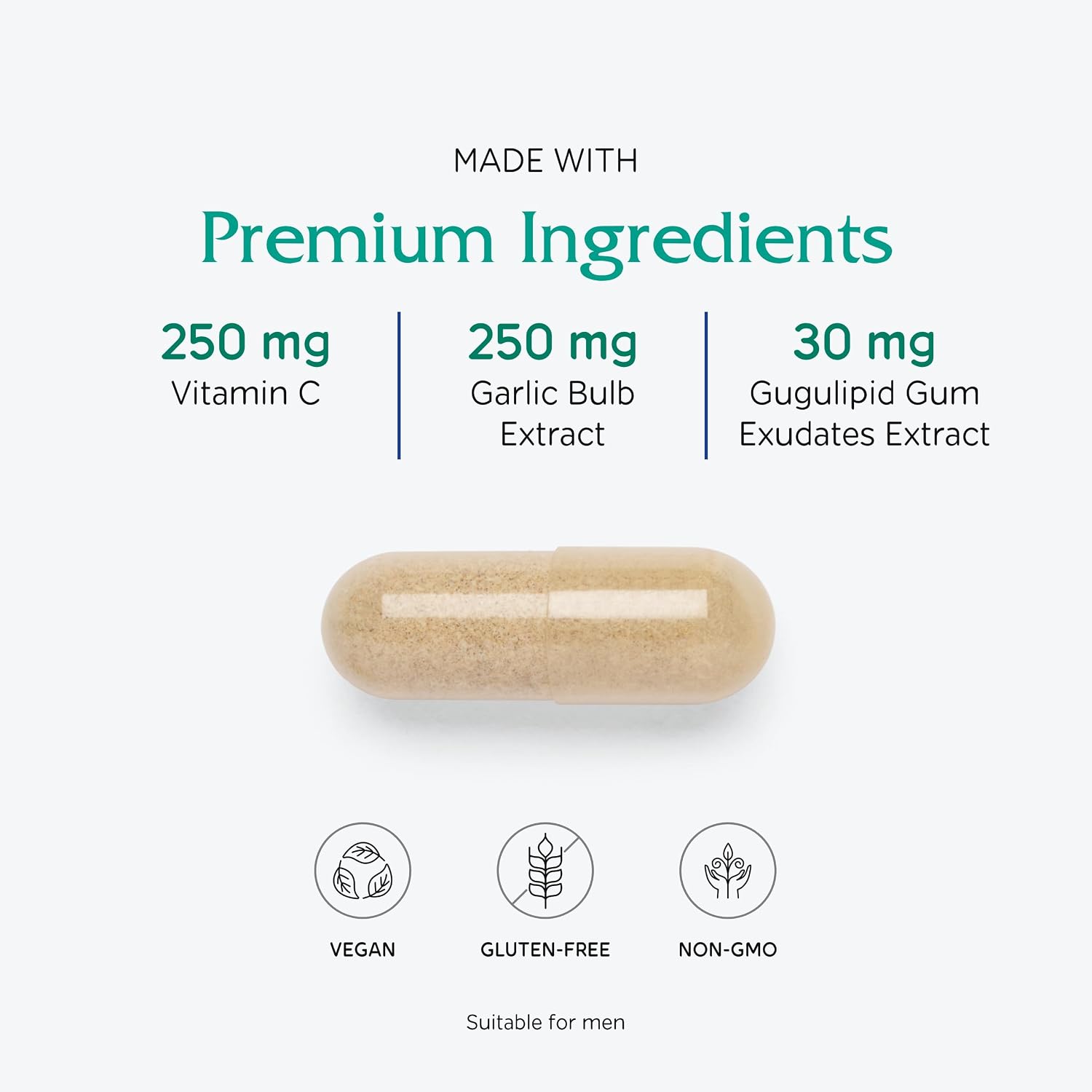 Vitanica CardioBlend – Apoyo Cardiovascular, Vegano, 120 Cápsulas