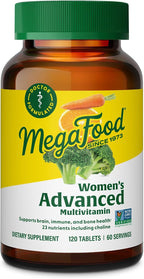 MegaFood Women's Advanced Multivitamin - Multivitamínico Avanzado para Mujeres con Hierro y Colina