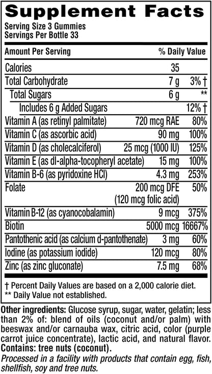 Vitafusion Multivitamínico para Cabello, – Biotina: Contribuye al mantenimiento del cabello y la piel en – Image 6