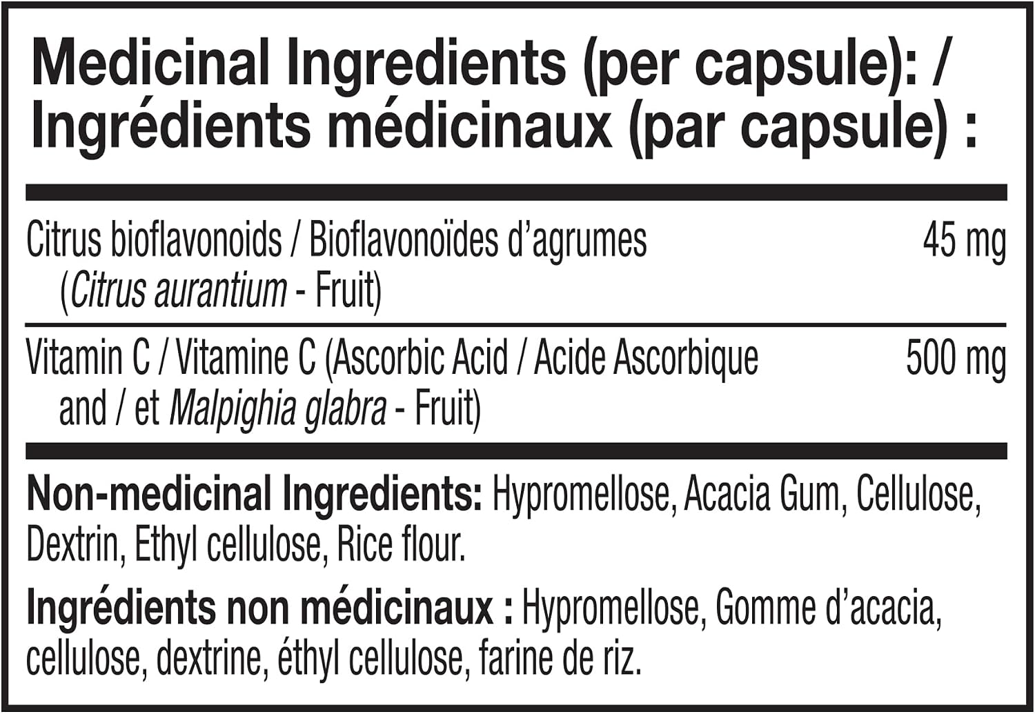 NATURELO Vitamin C with Organic Acerola Extract and Citrus Bioflavonoids - Vegan Supplement - 500 mg per Capsule - 90 Capsules