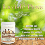 Lavish Paws Multivitamínico Completo para Perros - Natural, Sabor Salmón, 350 Comprimidos