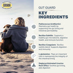 Gut Guard - Probióticos, Prebióticos y Hierbas Orgánicas para Perros - Salud Intestinal y Apoyo Inmunológico - Formulado por Veterinarios - Suministro para 30 Días para Perros Grandes