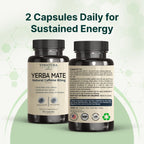 Yerba Mate 1400mg con Taurina y Complejo B - 60 Cápsulas