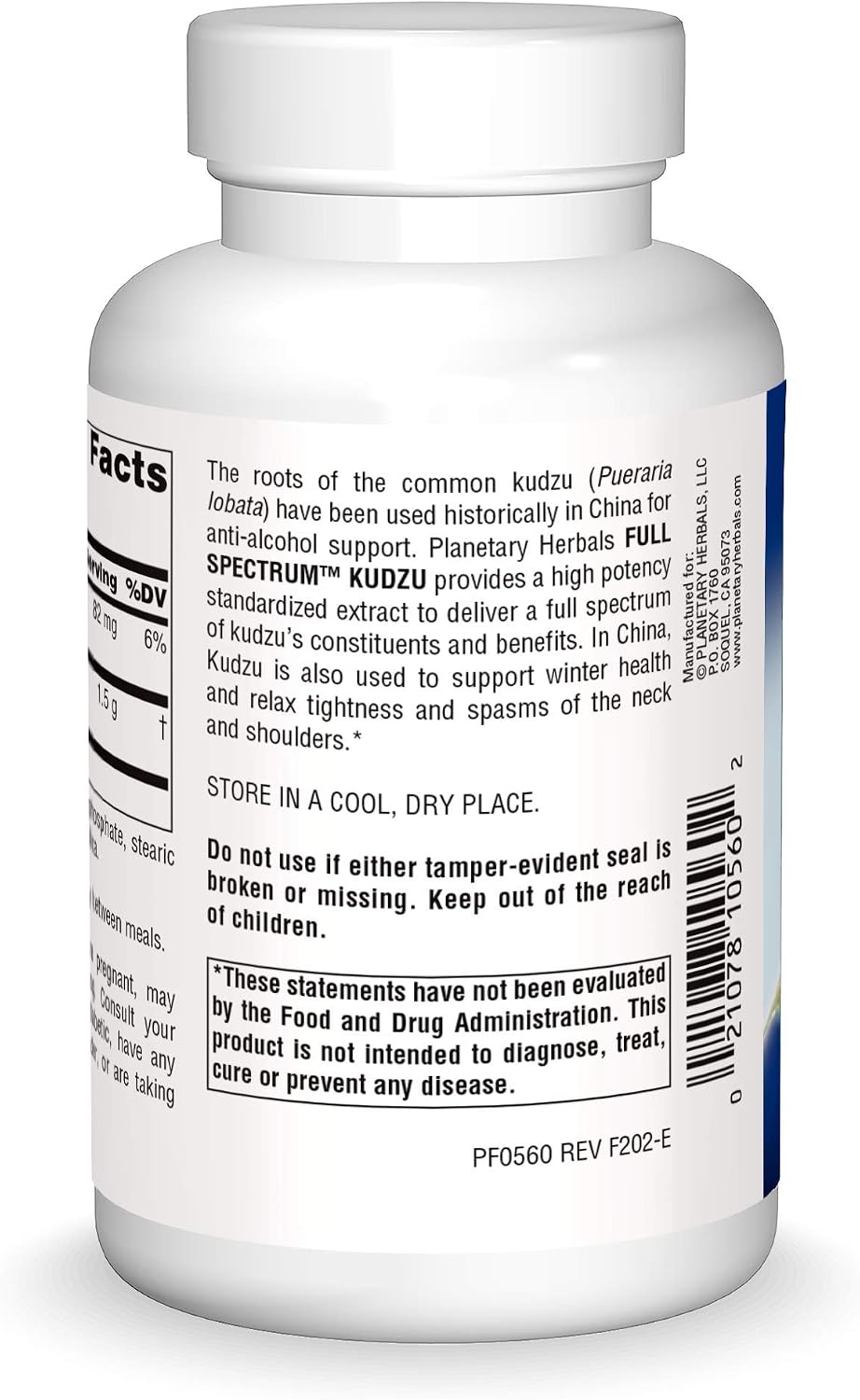 Planetary Herbals Full Spectrum Kudzu Comprimidos, 120 uds.