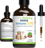 Pet Wellbeing Immune Sure para Perros - Suplemento Herbal para el Sistema Inmunológico 59 ml