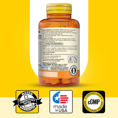MASON NATURAL Mini Multi Vitaminas - – Folato (ácido fólico): contribuye al crecimiento de los tejidos maternos – Image 6