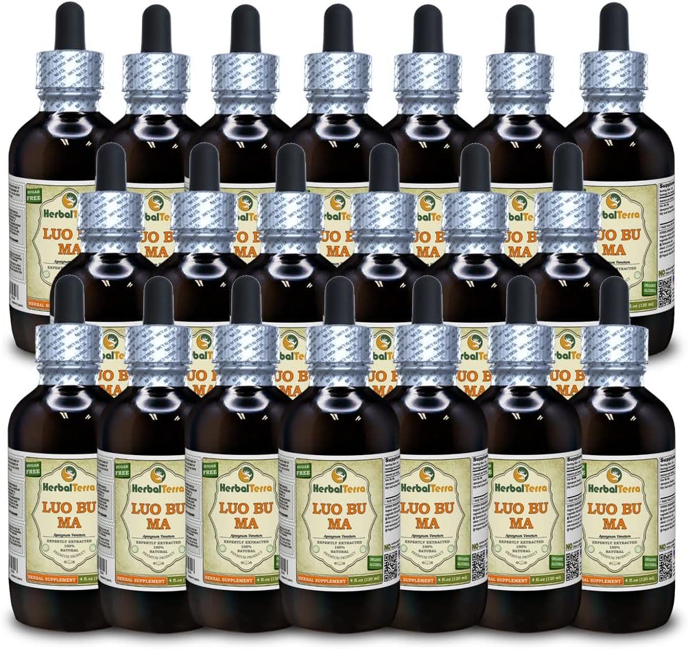 Luo Bu Ma (Apocynum Venetum) Glicerita sin Alcohol - Extracto Líquido para Perros - 120 ml
