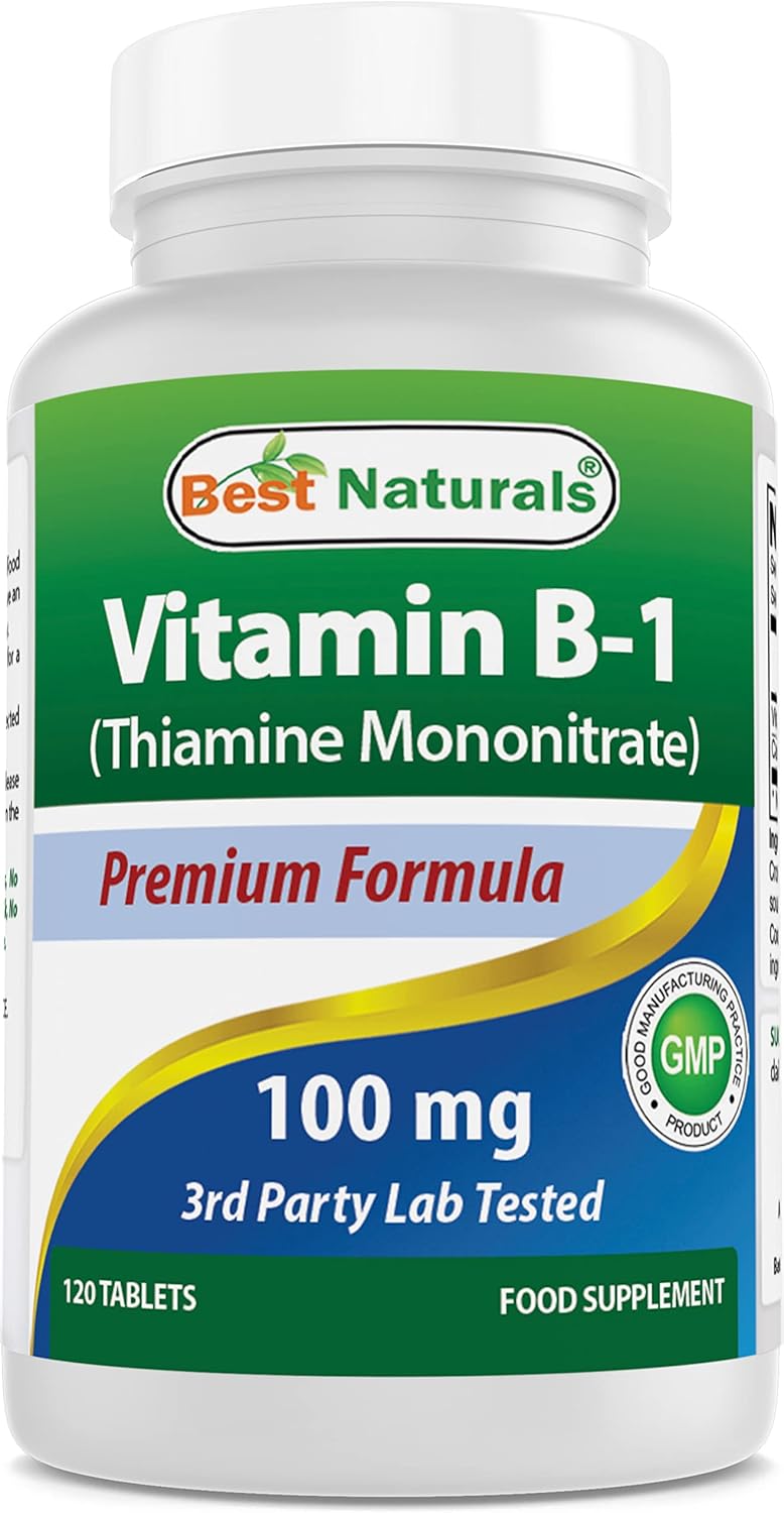 Best Naturals Vitamina B1 (Tiamina Mononitrato) 100 mg - 120 Comprimidos