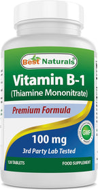 Best Naturals Vitamina B1 (Tiamina Mononitrato) 100 mg - 120 Comprimidos