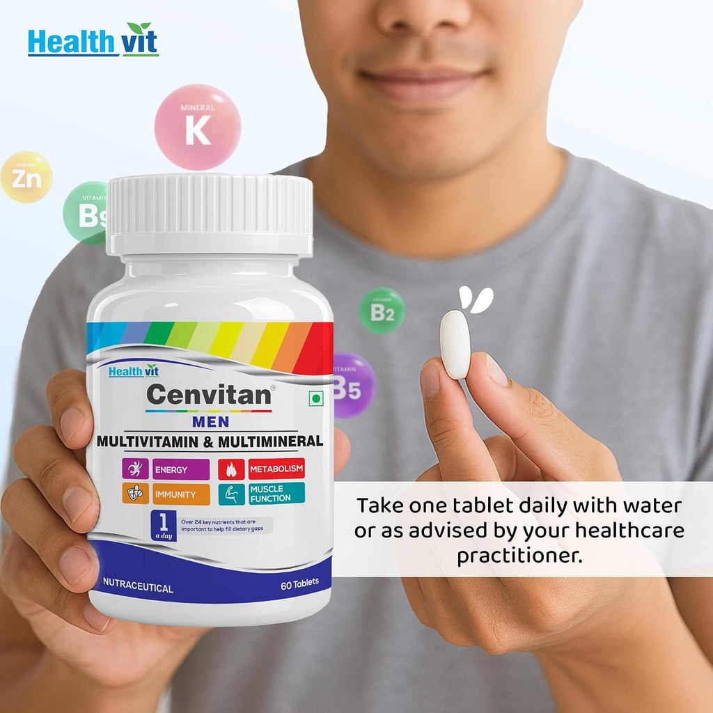 Healthvit Cenvitan Men Multivitaminas y Multiminerales - 60 Comprimidos