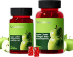 NEWELLME Gomitas de Vinagre de Manzana con The Mother y Vitamina B12 – Sin Azúcar, Veganas, 90 Unidades
