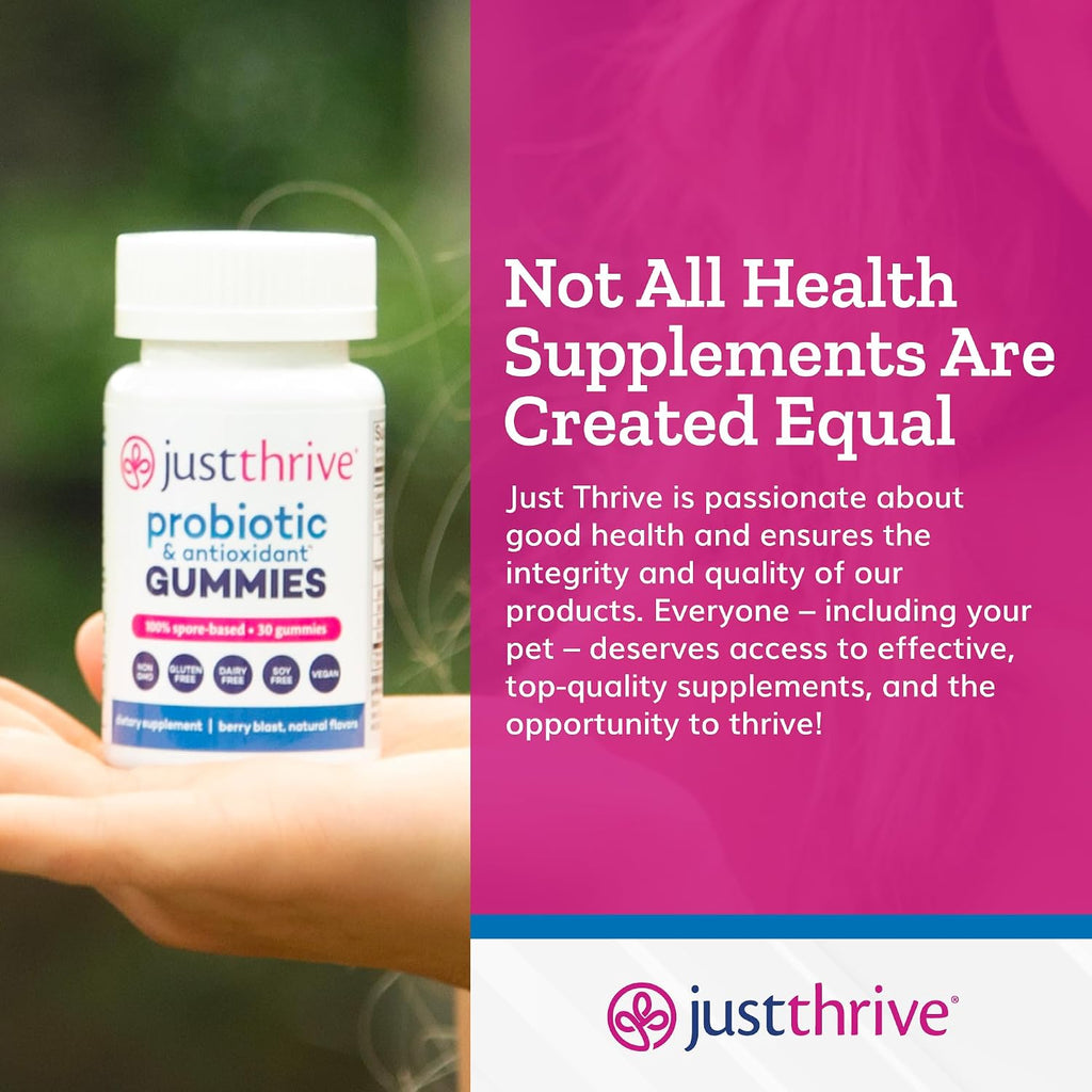 Just Thrive Probiotic Gummies – Gomitas probióticas para toda la familia (30 unidades)