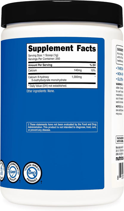 Polvo de HMB (Beta-Hidroxi – Alta pureza: 1000 mg de HMB por ración, sin aditivos innecesarios. – Image 5