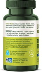 Banyan Botanicals Organic Everyday Greens – Organic Superfood Concentrated Tablets – 90 tablets