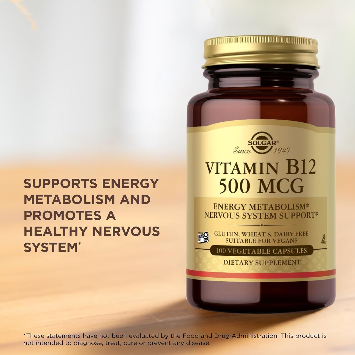 Solgar Vitamina B12 500 mcg - 100 Cápsulas