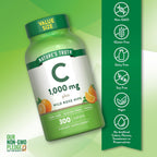 Vitamina C 1000 mg con Rosa Mosqueta - 300 Comprimidos Veganos - Nature's Truth