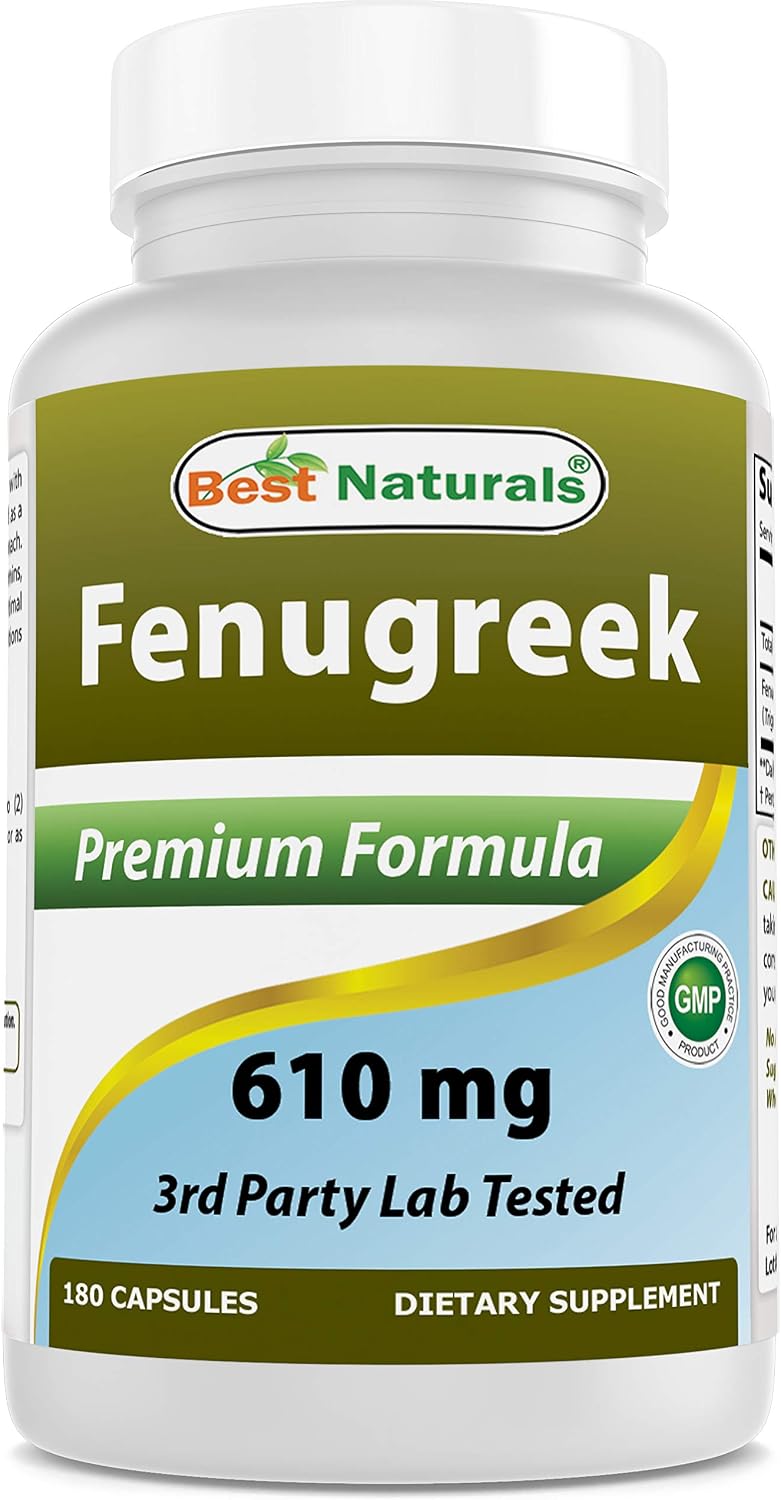 Best Naturals Fenogreco Semilla 610 mg 180 Cápsulas