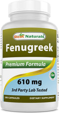 Best Naturals Fenogreco Semilla 610 mg 180 Cápsulas