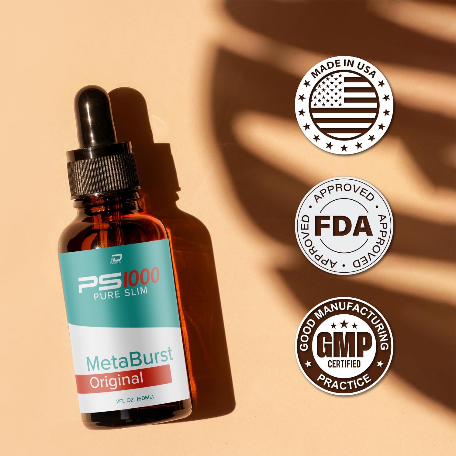 Metaburst PS1000 Pure Drops - Complemento Líquido de Apoyo Metabólico (1 Envase - 1 Mes)