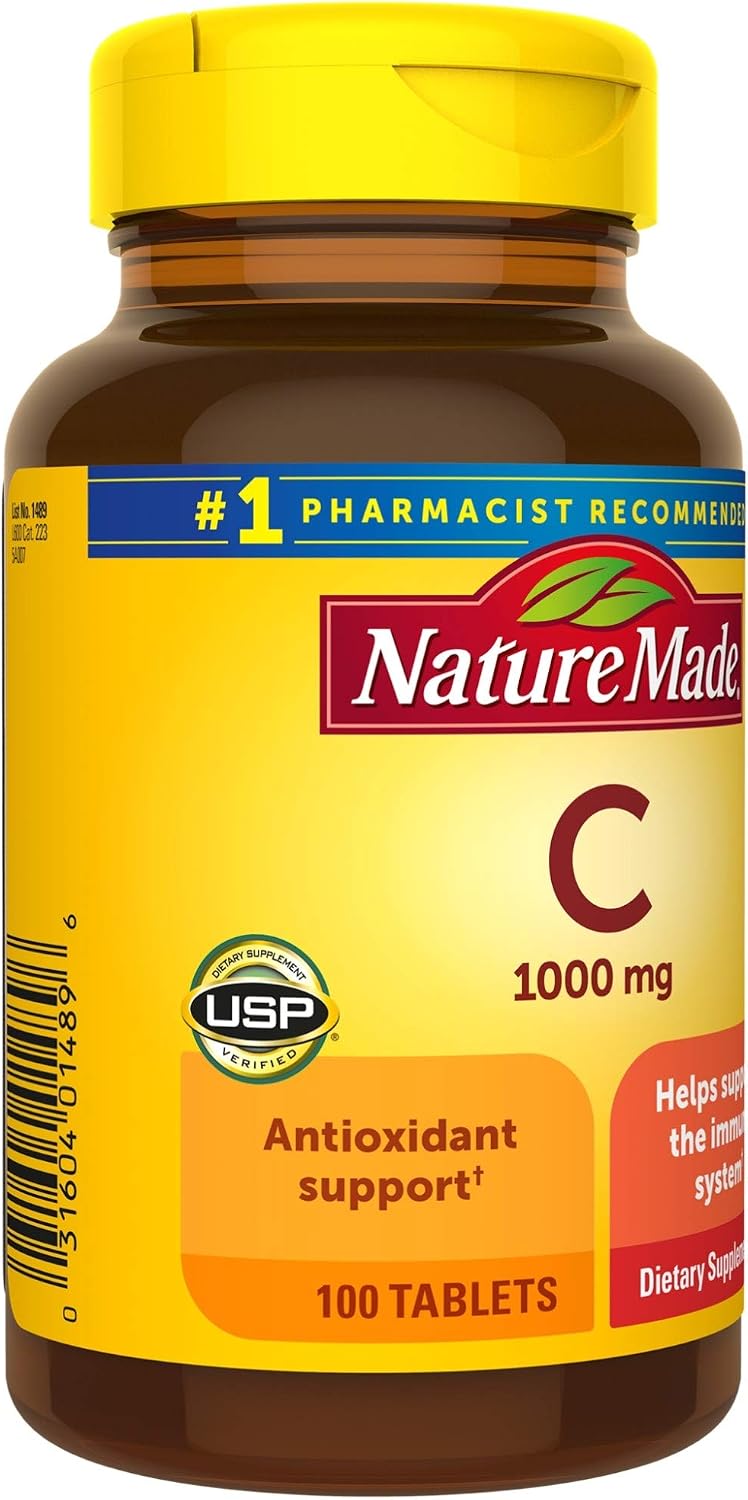 Nature Made Vitamina C 1000 mg - 300 Comprimidos (3 Envases de 100)