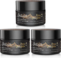 Resina de Shilajit Orgánica del Himalaya - Grado Oro 100% Pura con Ácido Fúlvico y 85+ Minerales Traza - Pack de 3 (6 Meses de Suministro)