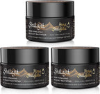 Resina de Shilajit Orgánica del Himalaya - Grado Oro 100% Pura con Ácido Fúlvico y 85+ Minerales Traza - Pack de 3 (6 Meses de Suministro)