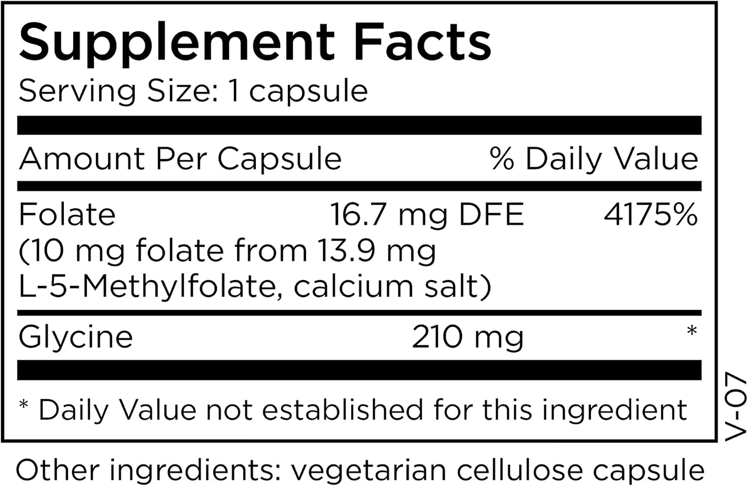 MethylPro L-Methylfolate 10 mg, 30 cápsulas